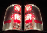 07-14 Sierra LED Tail Lights (Chrome-Clear)