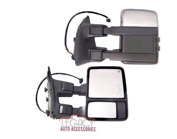 03-07/08-16 F-250/F-350 Signal Tow Mirrors [NEW STYLE] (Chrome/Smoked)