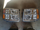 07-14 Silverado U-Halo Head Lights (Choose a Color)