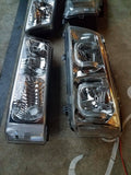 03-07 Silverado U-Halo Headlights (Crystal-Clear with Clear Reflectors)