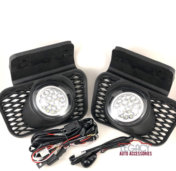 03-07 Silverado Clear LED Fog Lights with Brackets