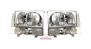 99-04 F-250/F-350 Headlights (Crystal/Chrome)