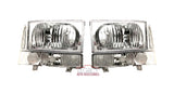 99-04 F-250/F-350 Headlights (Crystal/Chrome)