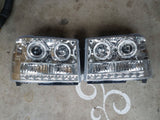 07-14 GMC Sierra Horizontal Halo Projector Headlights (Choose a Color)