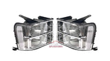 07-14 GMC Sierra Headlights (Crystal/Chrome)