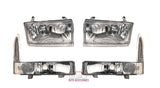 99-04 F-250/F-350 Headlights (Crystal/Chrome)