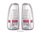 99-07/08-16 F-250/F-350 Crystal Chrome LED Tail Lights