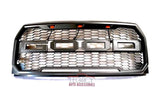 15-17 F-150 LED Mesh Grille (Gray, Raptor Style)