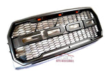 15-17 F-150 LED Mesh Grille (Gray, Raptor Style)