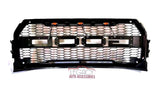 15-17 F-150 LED Mesh Grille (Gray, Raptor Style)