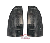 05-15 Toyota Tacoma Smoked Tail Light (LED, C-Bar)