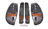 99-07 Sierra/Yukon Smoke/Amber Reflectors Halo Projector Headlights + Bumper Lamps