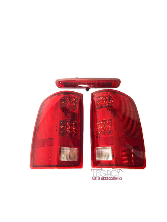 07-14 Sierra LED Tail Lights (Red)