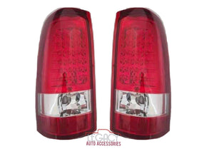 99-07 Silverado/Sierra LED Tail Lights (Classic-Red, Style #2)