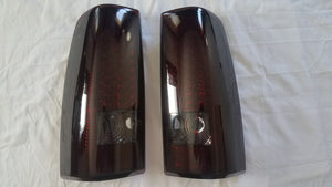 99-07 Silverado/Sierra LED Tail Lights (Red-Smoked)