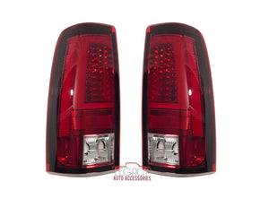 99-07 Silverado/Sierra Tube Style LED Tail Lights (Classic-Red)