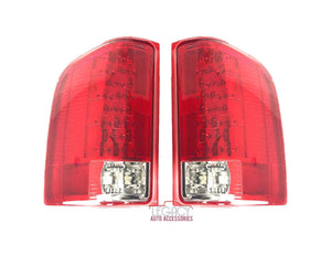 07-14 Silverado LED Tail Lights (Red,v2) [Fits GMC Sierra DUALLY]