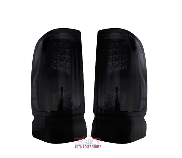 94-02 Dodge Ram 1500/2500/3500 LED Tail Lights (Black-Smoke)