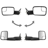 94-02 Dodge Ram MANUAL Flip Up Tow Mirrors