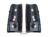 99-07 Silverado/Sierra LED Tail Lights [New Style] (Black/Smoked)